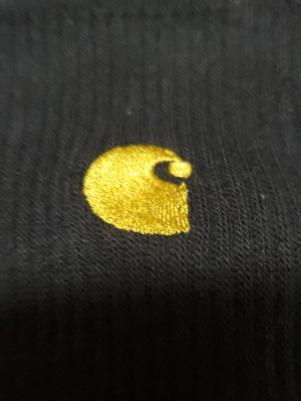 Carhartt Men's Crew Socks - Gray, Black & White with Gold Logo